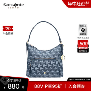 女士斜挎包休闲出行印花手提包女 单肩包新款 新秀丽时尚 Samsonite