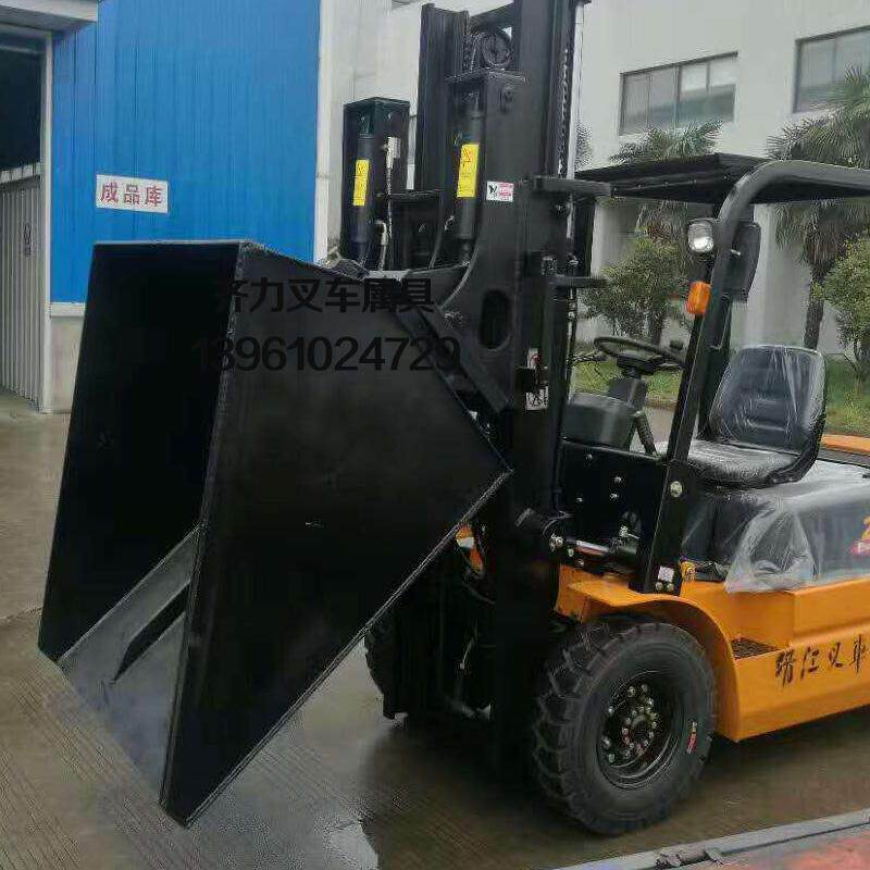 叉车货斗杭叉合力龙工定做改装属具前倾50度铲车倾翻料斗厂家直销