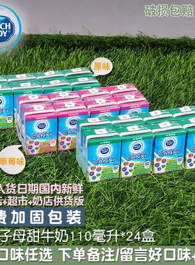 哒露奇甜牛奶24盒装110毫升 dutchlady草莓味子母奶原装进口原味