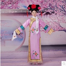 清朝格格服古装女福晋宫女演出服1