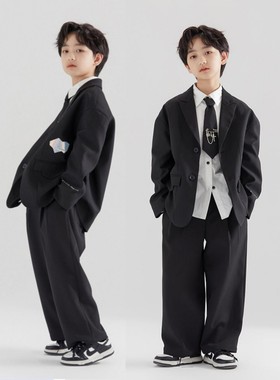 男童西装套装秋装演出礼服