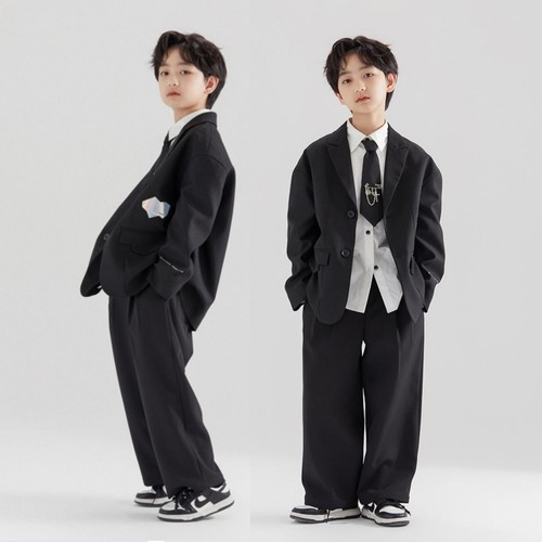 男童西装套装秋装演出礼服