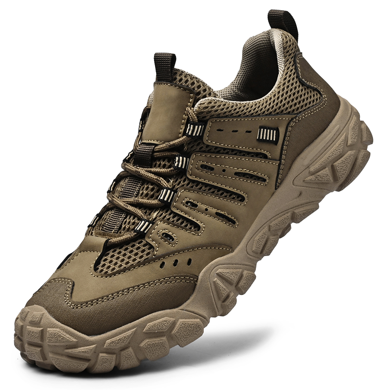 夏季户外防撞透气网面登山鞋男