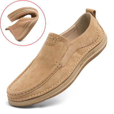 软底一脚蹬豆豆鞋商务休闲皮鞋男