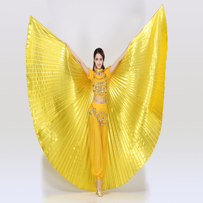 肚皮舞金翅道具成人大翅膀金翅演出服舞蹈服360度金翅膀彩色翅膀