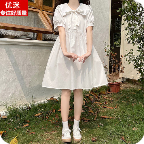甜美夏季女孩学生可爱宽松连衣裙