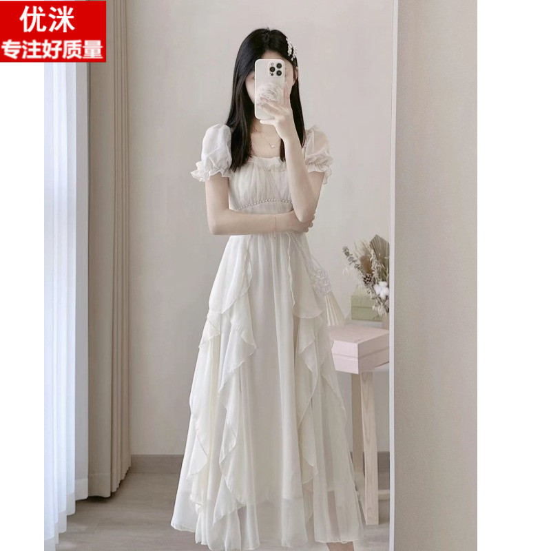 女大童学院风夏季甜美仙女连衣裙