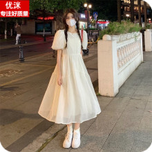 女大童连衣裙夏季温柔风少女甜美森系公主长裙初中生超仙仙女裙子