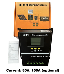 MPPT太阳能控制器全自动通用型12V24V48V60V蓄锂电池光伏板充电器