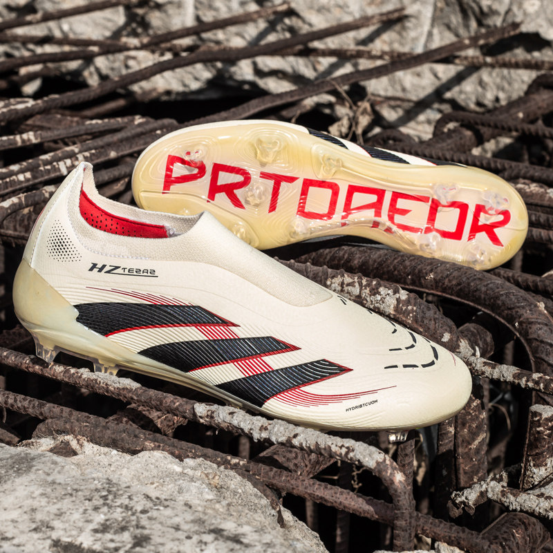 2025正版新款猎鹰足球鞋免系带FG长钉儿童学生男女碎钉训练比赛鞋