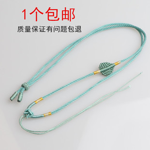 手工绳编织金丝线树叶吊坠绳翡翠玉玛瑙挂坠绳子蜜蜡黄金项链绳