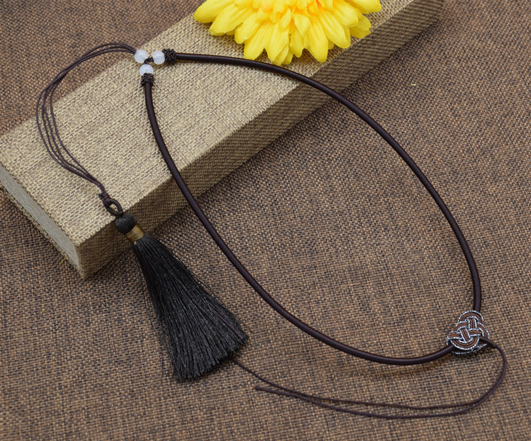新款玉绳颈圈手编绳项链圈玉佩挂绳项链绳子中国结玉坠吊坠绳挂绳