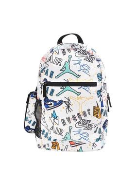 Jordan乔丹飞人涂鸦大容量双肩背包学生书包男女童款FJ6775-972