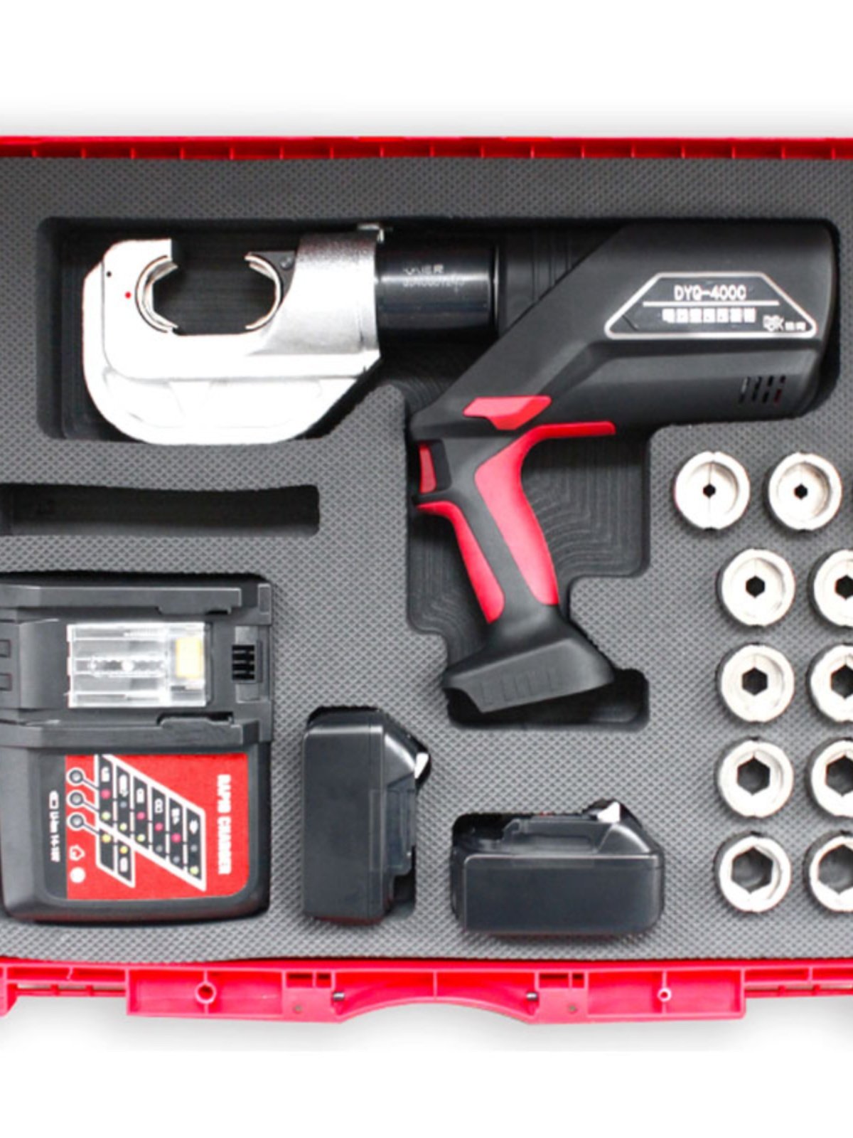 德克充电电动液压钳 DYQ-400C 两用 可插电池可220V电源 带数显屏