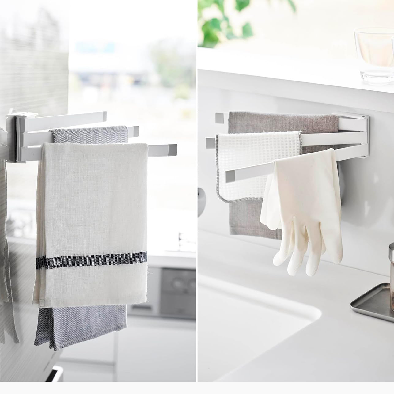 厨房毛巾架整理收纳省空间