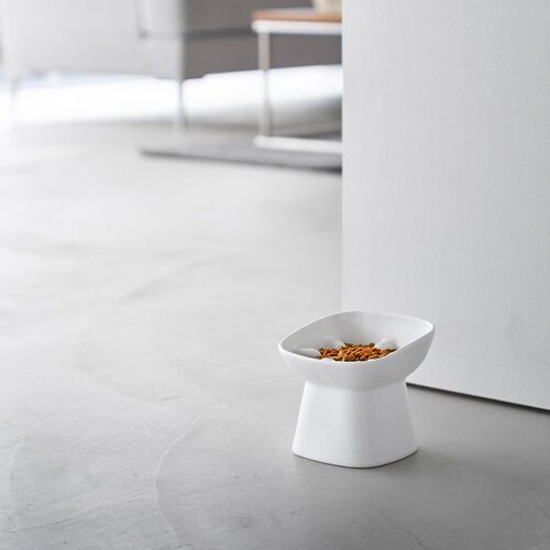 山崎实业Yamazaki日本tower慢食碗高架猫碗食器
