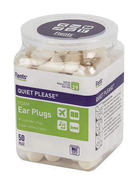 Flents美国热销睡眠打呼噪音旅行音乐会学习助眠隔音降噪耳塞50对