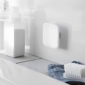 山崎实业Yamazaki日本早安电视卫生间洗手台磁吸悬硅胶起泡清洁刷