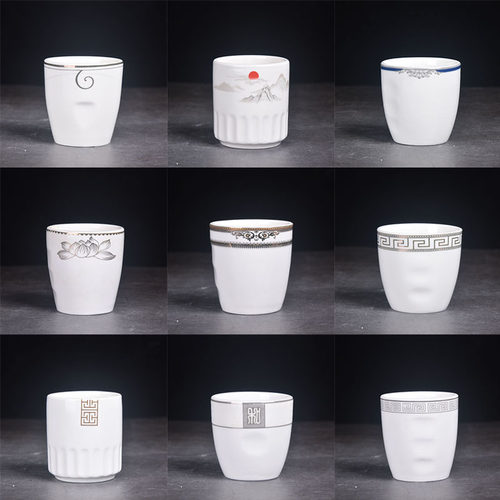 釉上彩陶瓷中式茶杯厂家直销