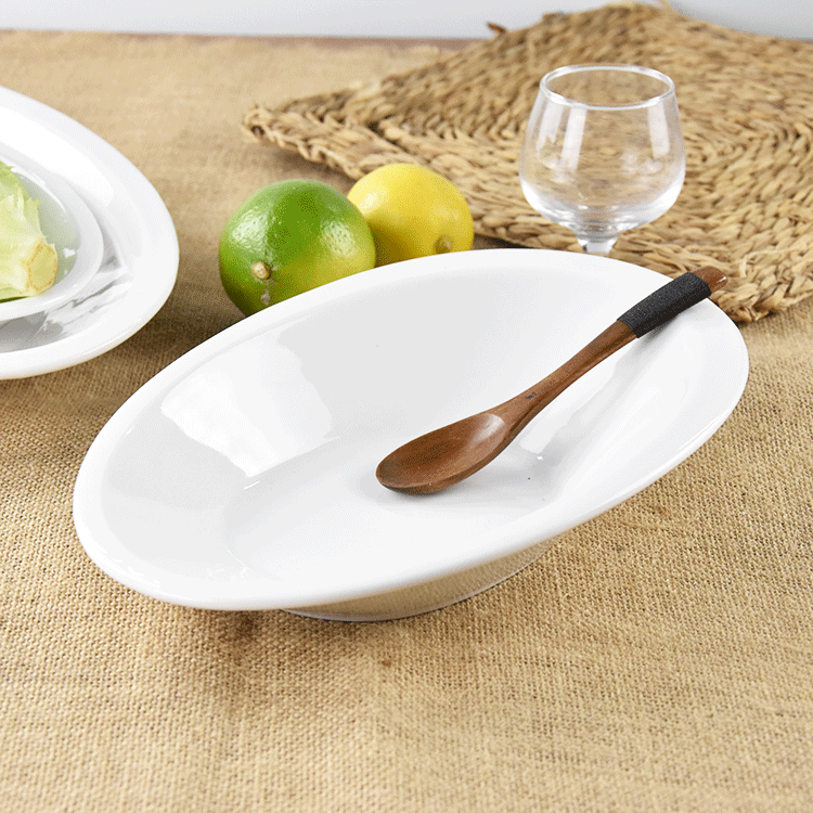 鸭舌碗 创意白色陶瓷碗水果沙拉碗 家用装蔬菜碗 意面盘 焗饭面碗,餐饮具,碗,淘宝优惠券,粉丝福利购,淘宝优惠卷
