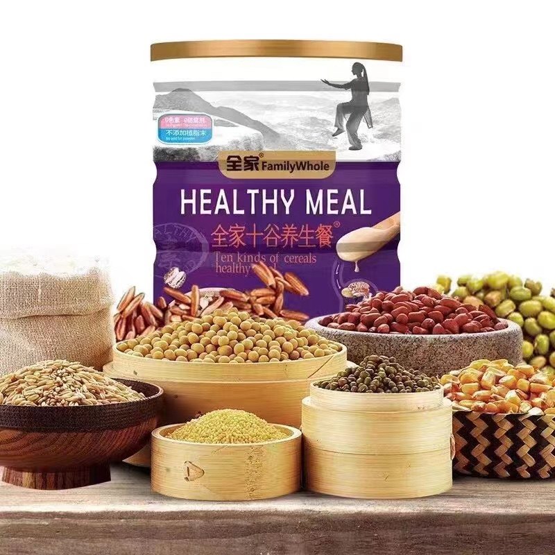 全家十谷养生餐罐装678g山药猴姑燕麦素食谷粉红豆薏米枸杞粉