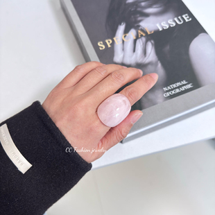 韩系清冷感树脂戒指极简亚克力冷淡风ins小众食指戒不掉色戒指女