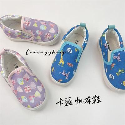 儿童帆布鞋男童女童幼儿园鞋软底
