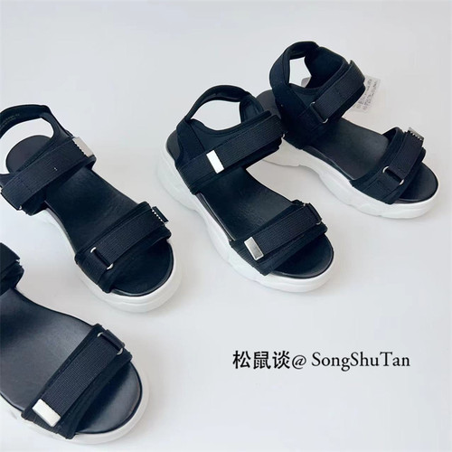 大童休闲凉鞋女童露趾沙滩凉鞋