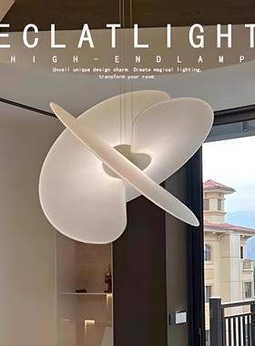 客厅蚕丝吊灯loft复式楼梯别墅挑空灯艺术创意餐厅设计师卧室灯具