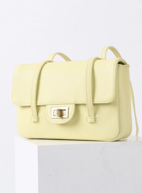 26p preppy coco 球纹牛皮小香风jennie同款腋下包小方包单肩包