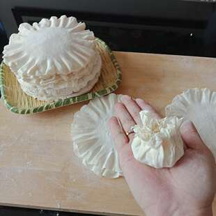 烧卖皮内蒙特产一份45张左右620克代购 稍美皮 烧麦皮 呼市薄皮