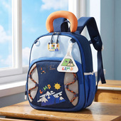 2026新款 动漫高颜值双肩包 卡通幼儿园书包拼接撞色轻便儿童包时尚