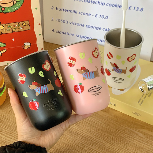 304不锈钢漱口杯儿童家用刷牙杯可爱卡通创意学生洗漱杯牙缸防摔