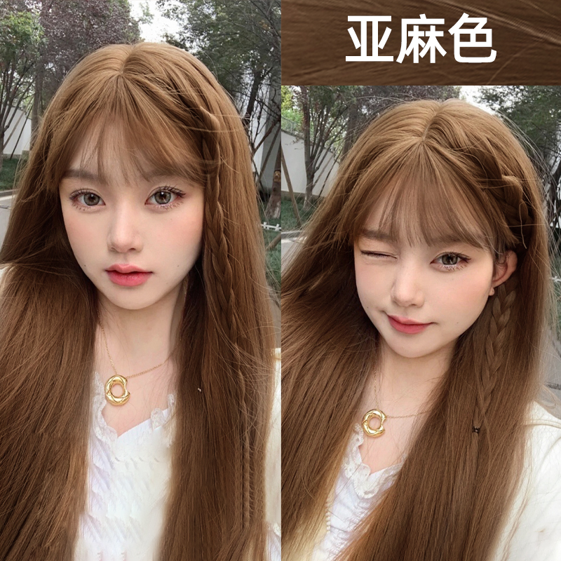 宝哥亚麻色流行显白灰棕染发剂