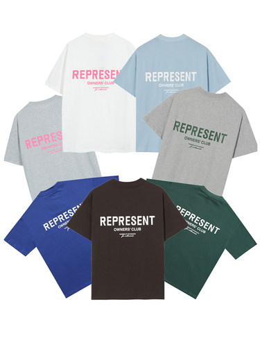 REPRESENT LIFE小众潮牌美式夏季纯棉宽松男士情侣潮流短袖T恤ins