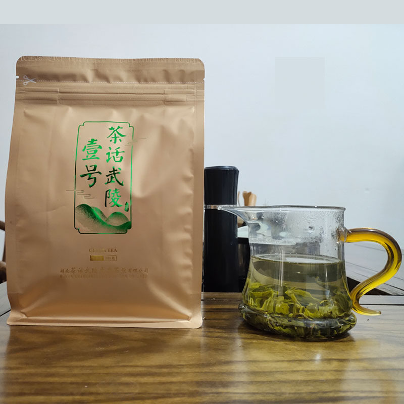 茶话武陵壹号绿茶浓香型特级茶叶张家界好茶新茶200克