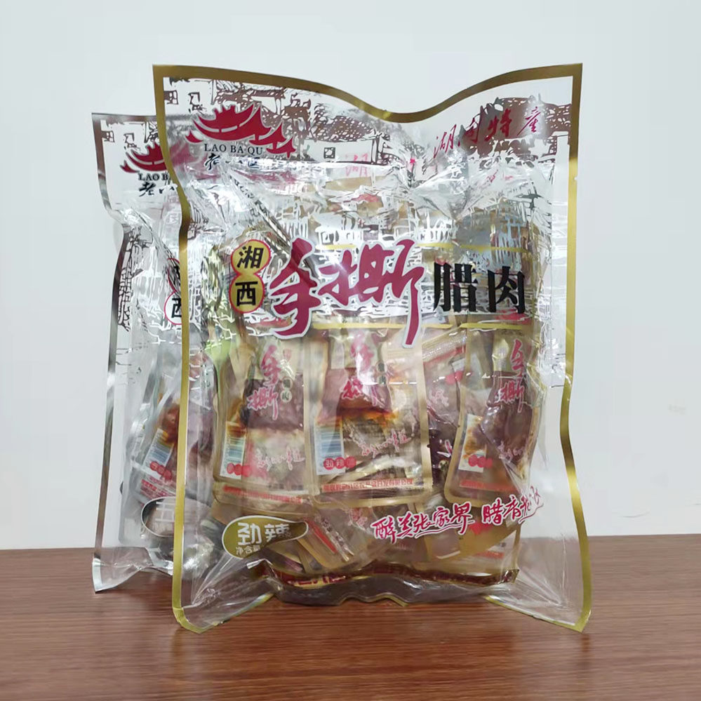 老八区手撕腊肉湖南张家界特产老八区湘西腊肉开袋即食零食小吃