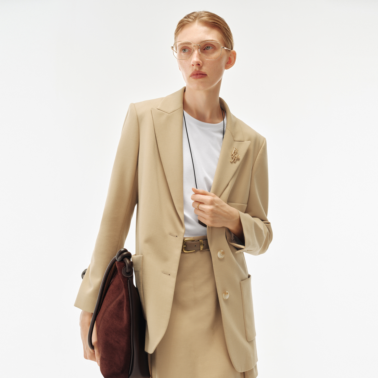 【商场同款】伊芙丽正肩通勤学院风西装女2024秋季新款1F8310972G