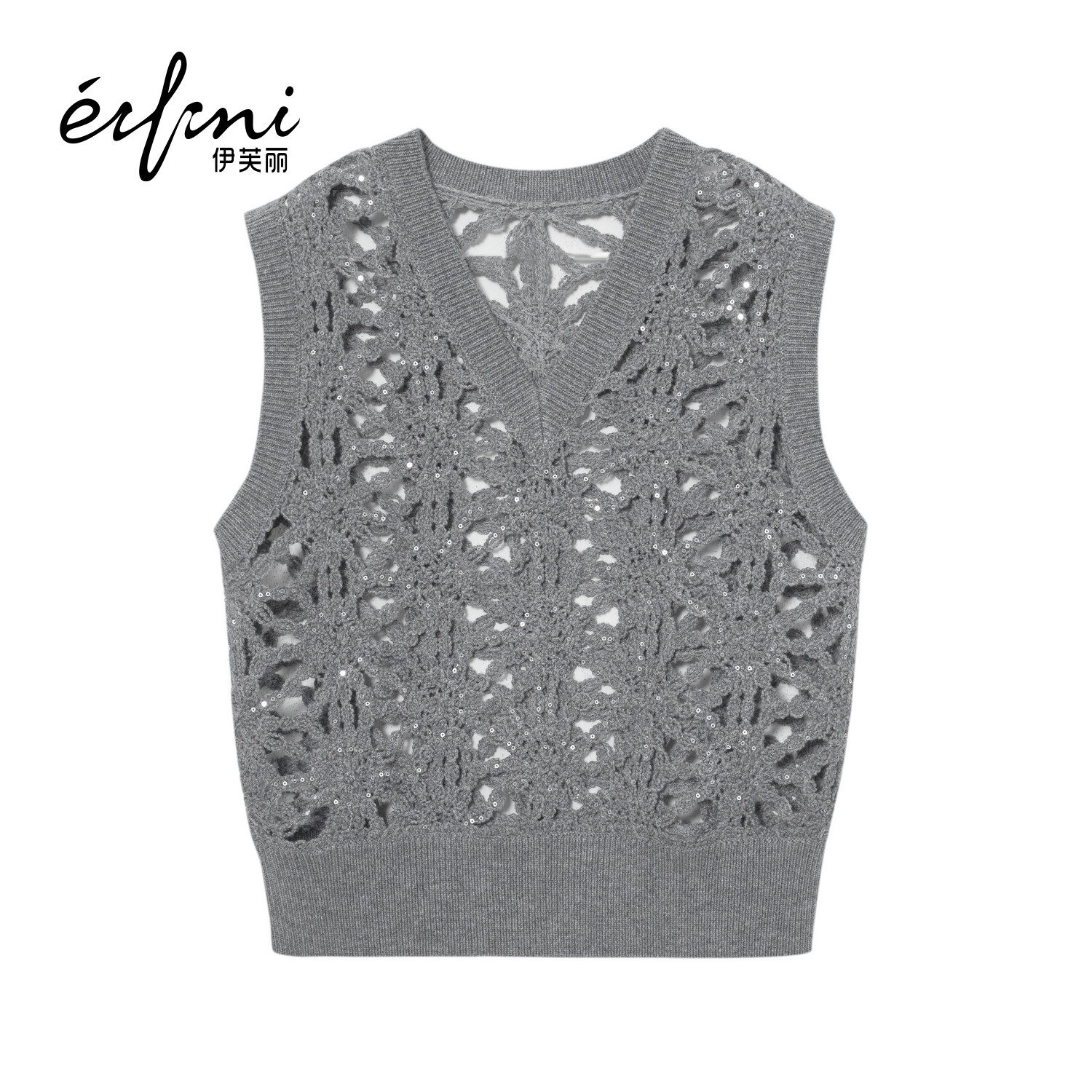 【商场同款】伊芙丽女士套头毛衣/针织衫1G8332241