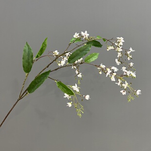 仿真花垂丝茉莉线条花枝大枝动感飘逸装饰垂柳花室内餐桌轻插花