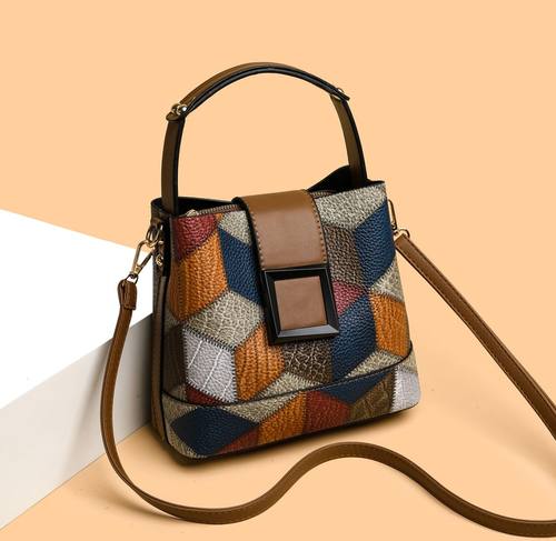 水桶包女2025新款秋冬时尚软皮单肩斜挎包百搭大容量手提包女包