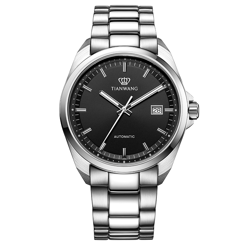 送爸爸送老公天王夜光单日历自动机械手表男款5976实用生日礼物