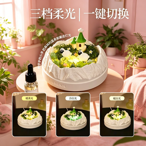 女生高颜值生日礼物城堡无火香薰夜灯三档柔光走心送闺蜜伴手礼盒