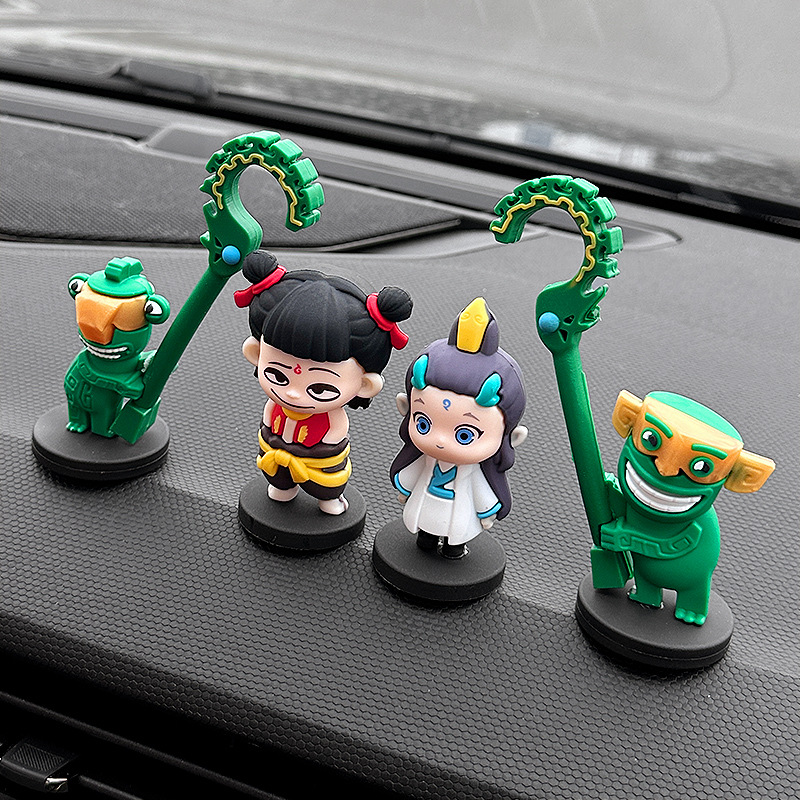 魔童闹海周边结界兽精致内饰哪吒汽车摆件网红爆款中控台装饰手办