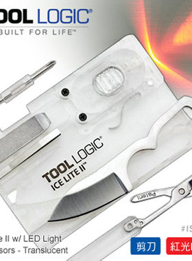 美国逻辑TOOL LOGIC ICE户外生存救援便携工具卡剪刀改锥镊子ISC2