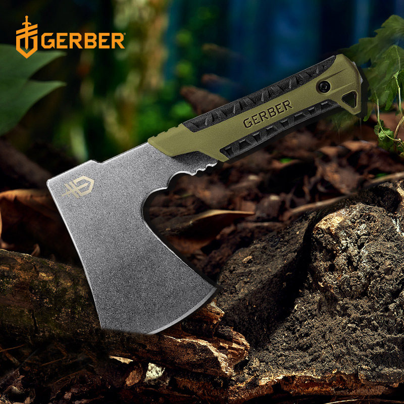 美国戈博gerber户外斧头全钢开山斧一体龙骨短柄手斧野营斧子