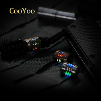 CooYoo 自发光氚气灯管刀坠 飞火流明夜光挂坠  DIY手链串珠挂饰