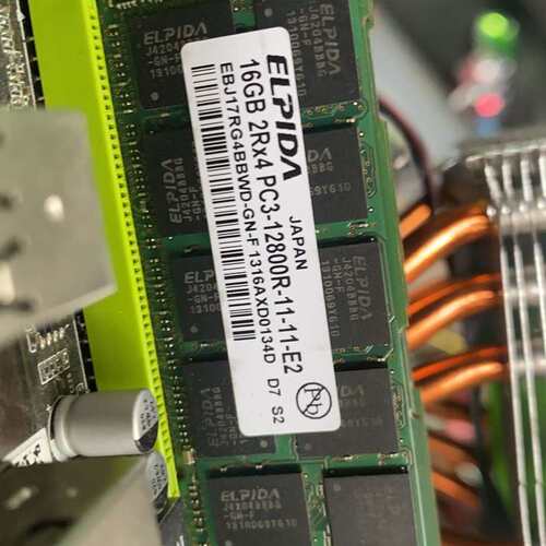 二手拆机尔必达ELPIDA DDR3服务器内存条 16GB--议价商品