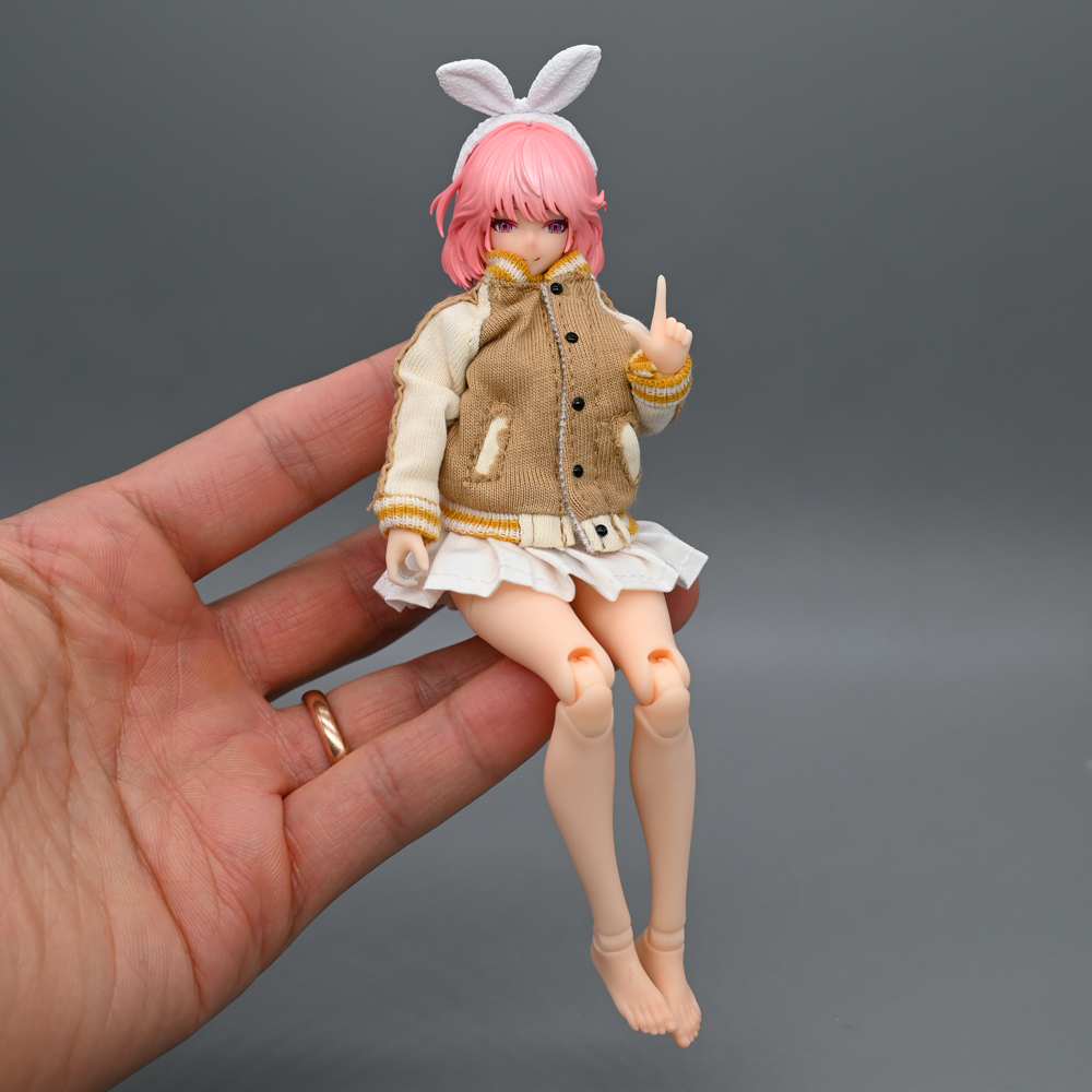 1/12兵人衣服配件机娘素体棒球服