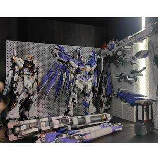 湖中骑士机甲模型配件收纳展示架高达武器架挂板微缩洞洞板可扩展